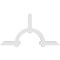 Ekena Millwork Ericson Architectural Grade PVC Gable Bracket, 96"W x 52"H x 4"D x 6"F, 13/12 Pitch GBP096X52X0406ERI00 - alternate 3